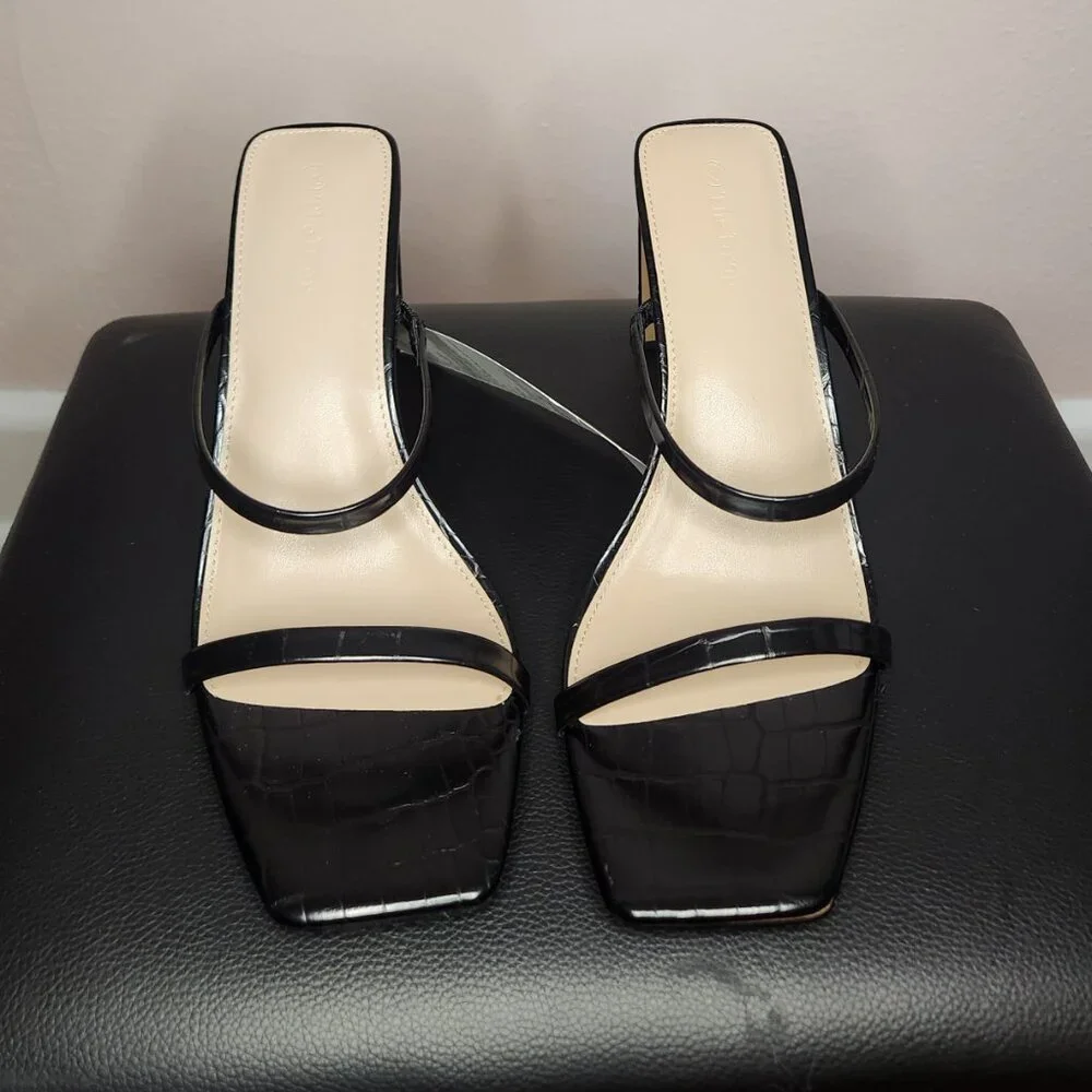 ⭐Brand New The Drop Womens Avery Square Toe Tortoise Shell Heel Size 10⭐ - Picture 8 of 8